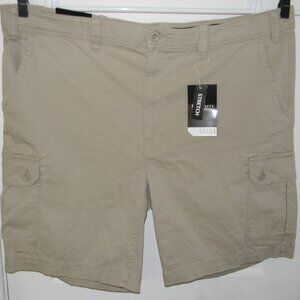 R. Society Khaki Cargo Shorts Men's Sz 50 Super Stretch NWT Comfort Pockets
